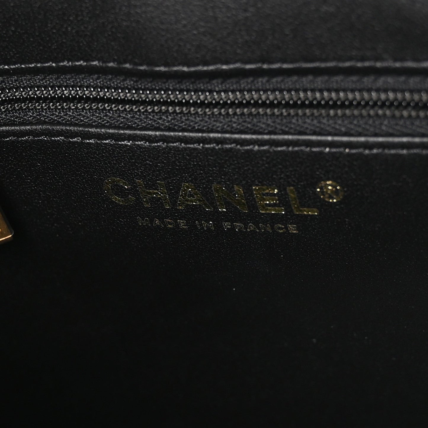 Shiny Aged Calfskin Quilted Nano Kelly Shopper Black