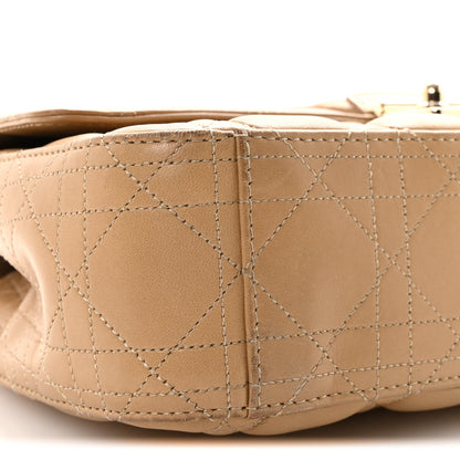 Lambskin Cannage Medium Miss Dior Flap Beige