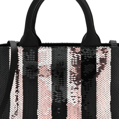 Sequin Broccato Tote Black Cipria
