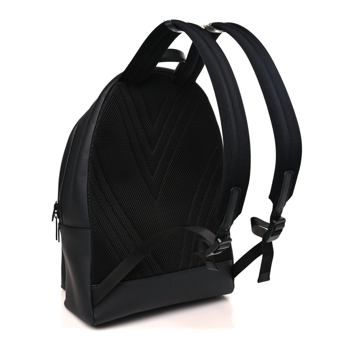 Grained Calfskin Aerogram Takeoff Backpack Black