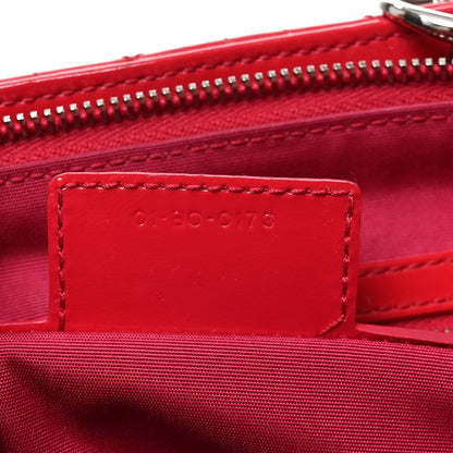 Patent Cannage Large Dior Soft Shopping Tote Red