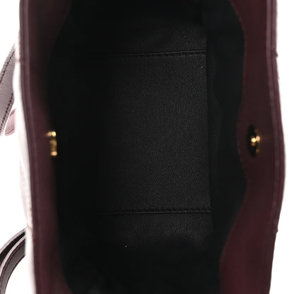 Lambskin Matelasse Monogram Mini Jamie Shoulder Pouch Bag Rouge Cabernet