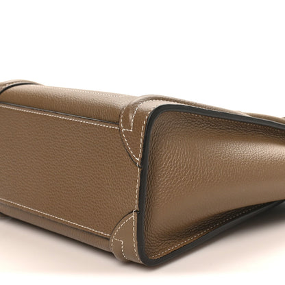 Drummed Calfskin Nano Luggage Souris