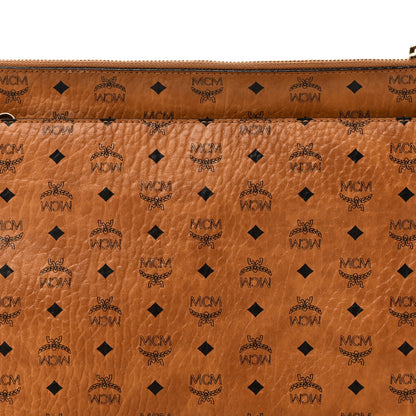 Visetos Medium Crossbody Pouch Cognac