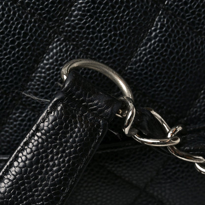 Caviar Quilted Grand Shopping Tote GST Black