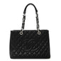 Caviar Quilted Grand Shopping Tote GST Black