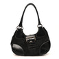 Tessuto Nylon Moon Shoulder Bag Black