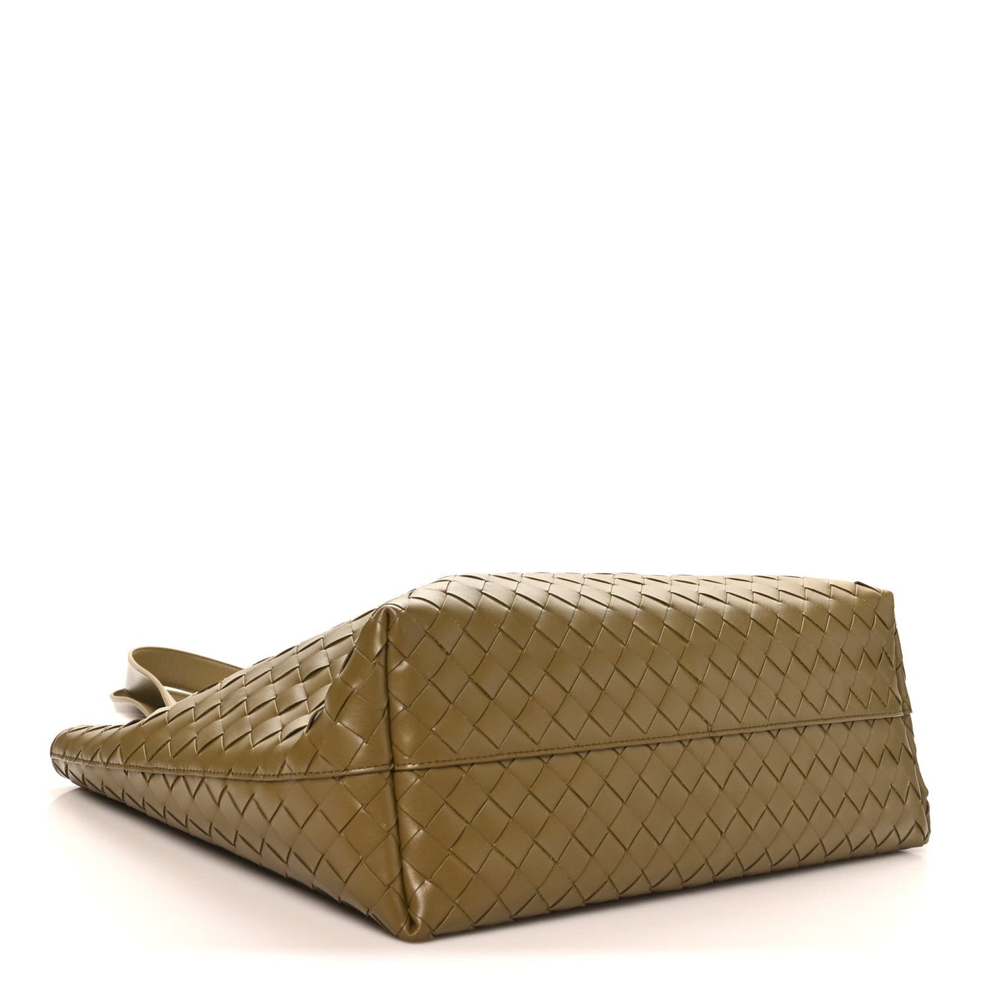 Calfskin Intrecciato Small Zipped Tote Cypress
