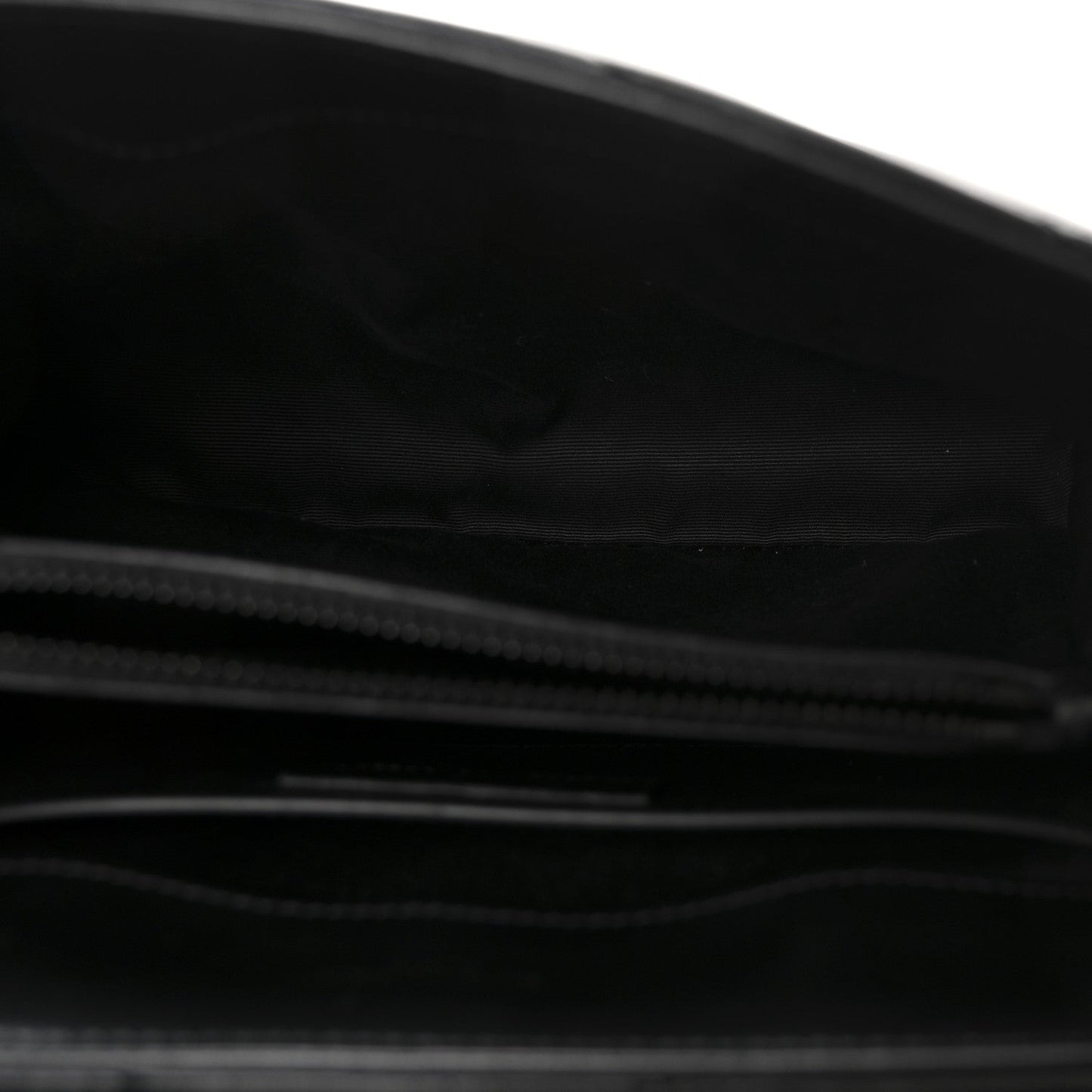 Calfskin Y Quilted Monogram Monochrome Small Loulou Chain Satchel Black