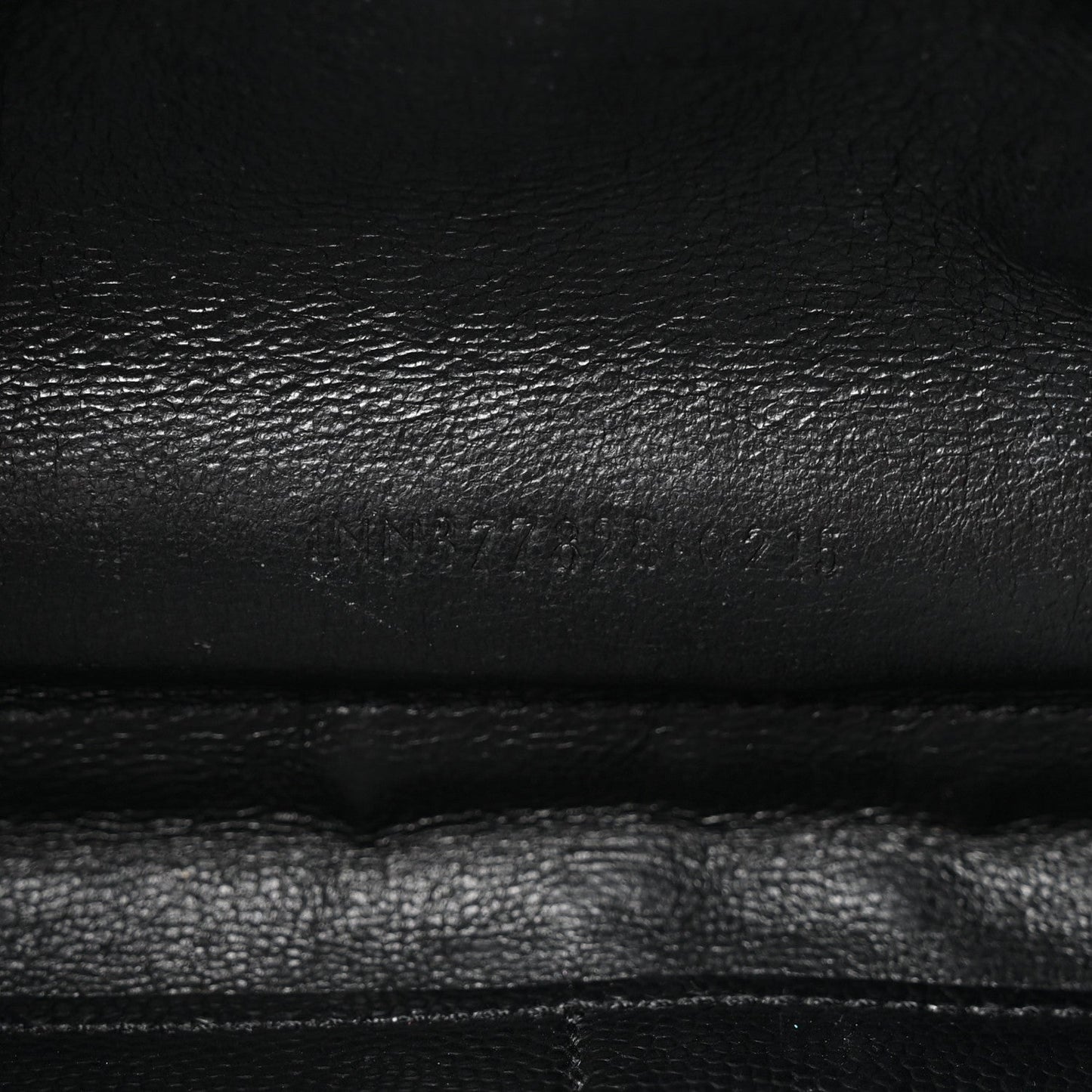 Grain De Poudre Matelasse Chevron Monogram Chain Wallet Black