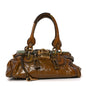Crinkled Patent Medium Paddington Satchel