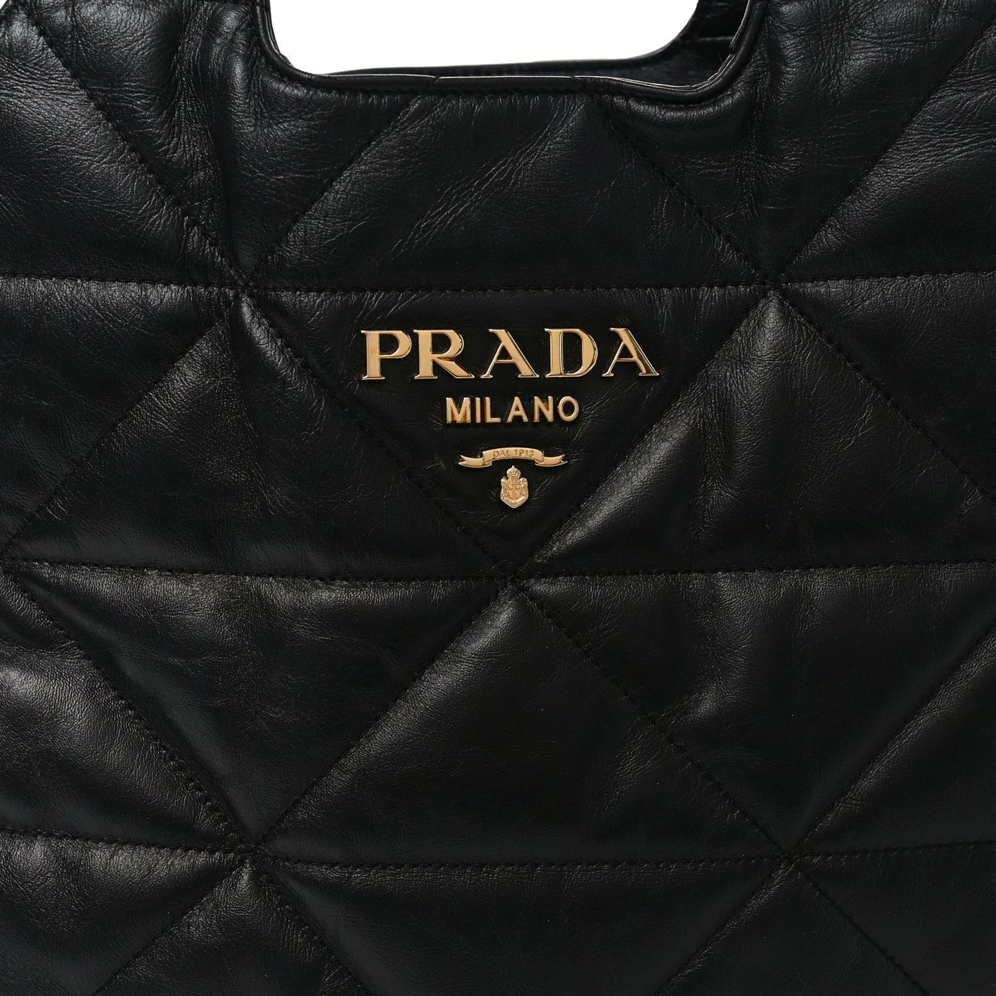 Nappa Quilted Medium Dynamique Tote Black