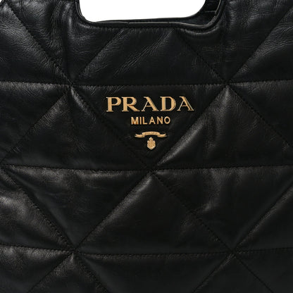 Nappa Quilted Medium Dynamique Tote Black
