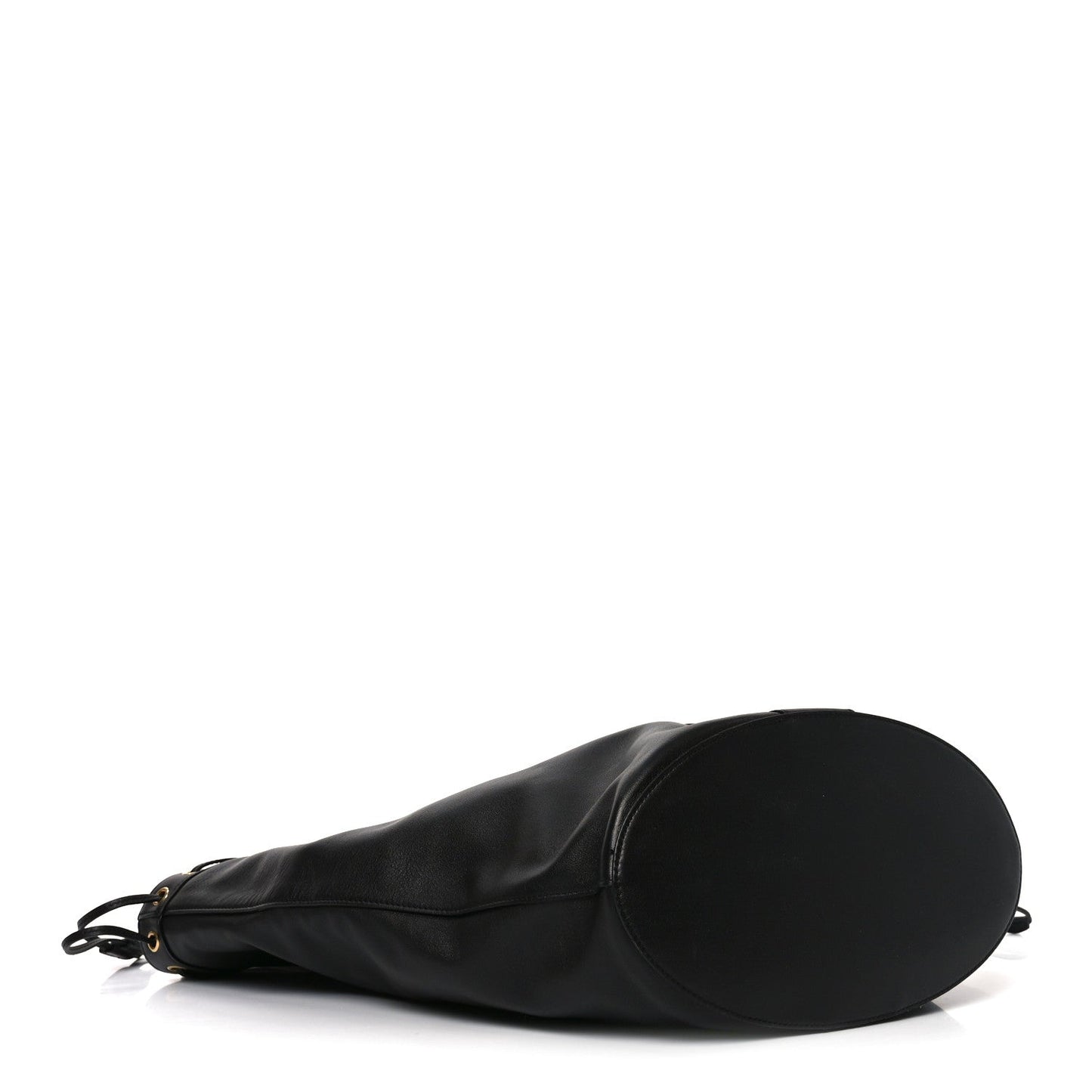 Santorini Lux Calfskin Y Drawstring Tote Black