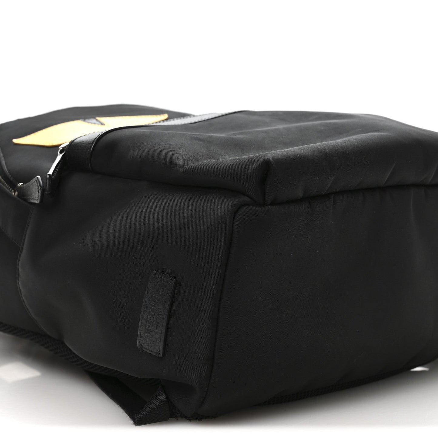 Nylon Vitello Elite Monster Eyes Rounded Backpack Black Yellow