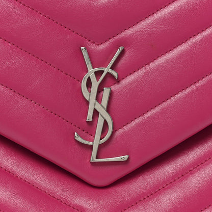 Calfskin Y Quilted Monogram Medium Loulou Chain Satchel Freesia