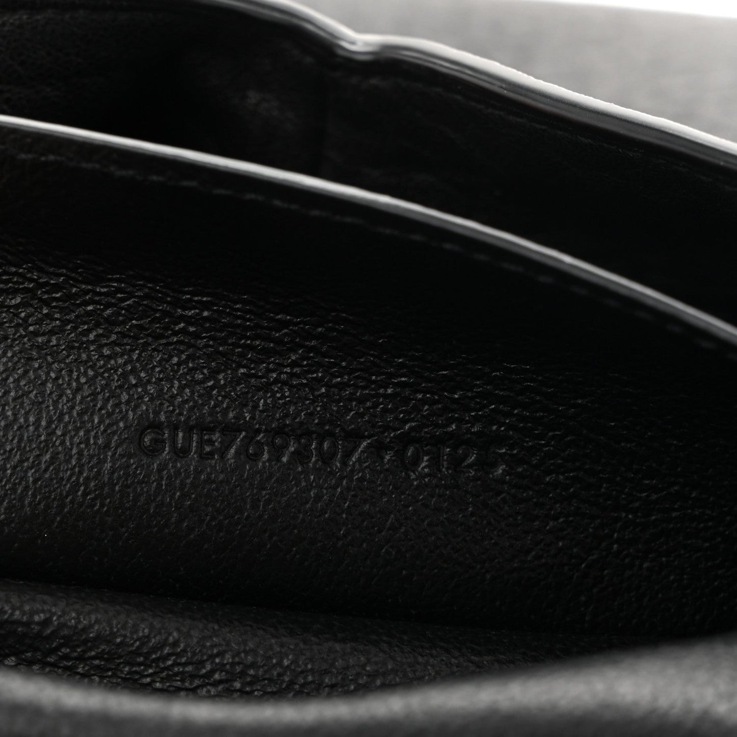 Grained Lambskin Cassandre Envelope Pouch Black