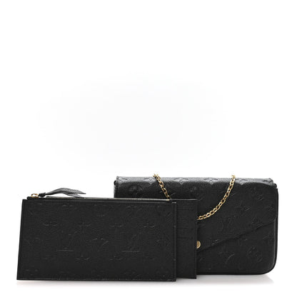 Empreinte Pochette Felicie Chain Wallet Black