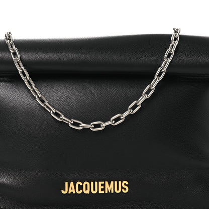 Smooth Calfskin La Pochette Rond Carre Black
