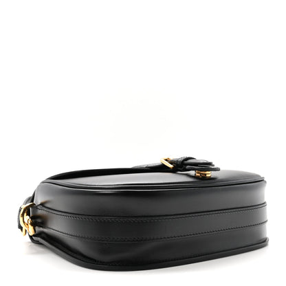 Box Calfskin Medium Bobby Flap Black