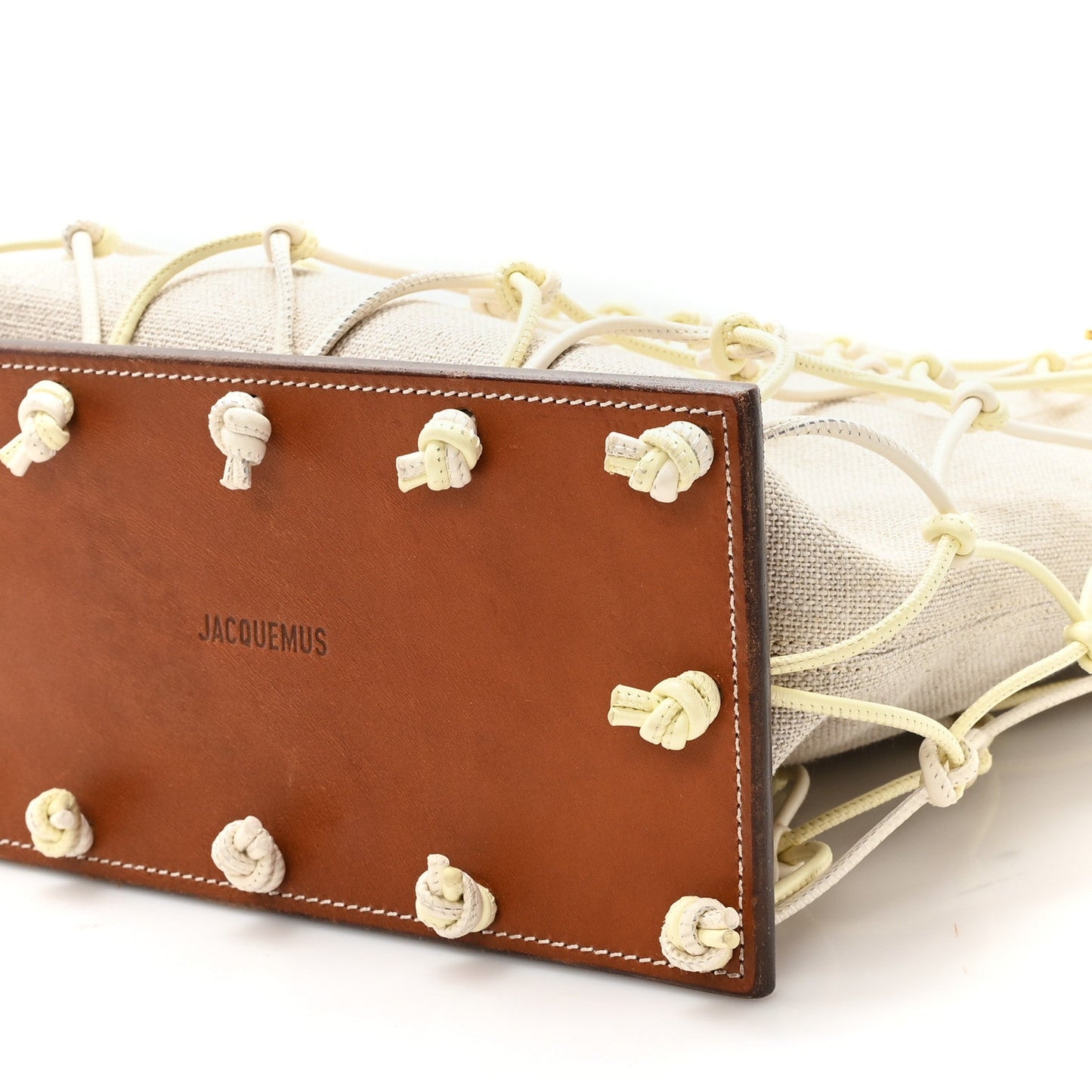 Canvas Calfskin Le Petit Filet Pralu Natural