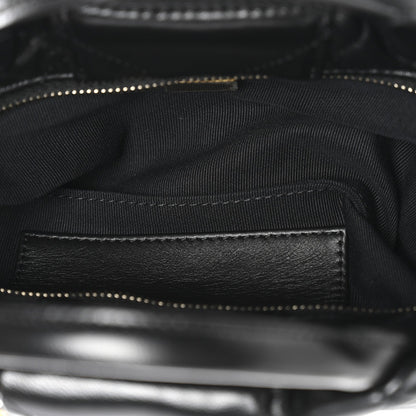 Lambskin Quilted Mini Bow Bag Black