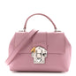 Calfskin Lucia Small Satchel Purple