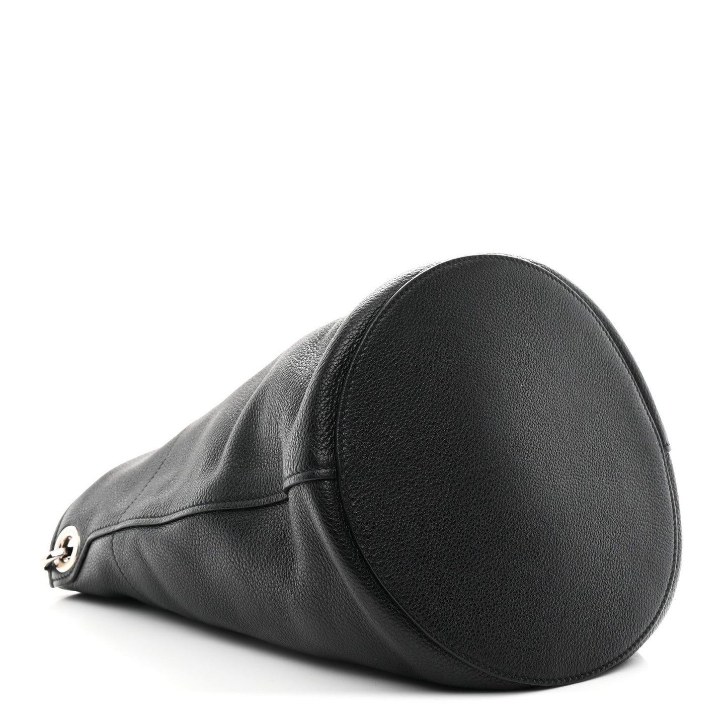 Vitello Daino Bucket Bag Black