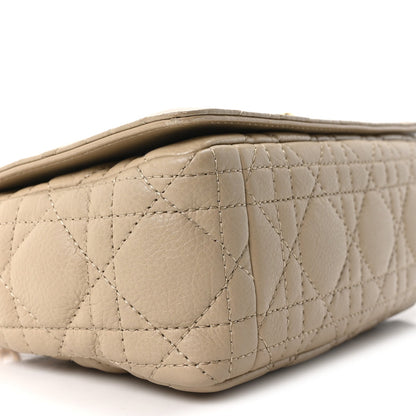 Calfskin Cannage Small Caro Bag Beige