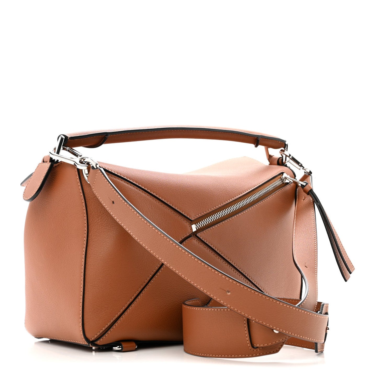 Calfskin Medium Puzzle Bag Tan