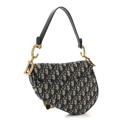 Oblique Saddle Bag Blue