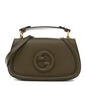 Roxy Calfskin Medium Blondie Top Handle Bag Forest Green