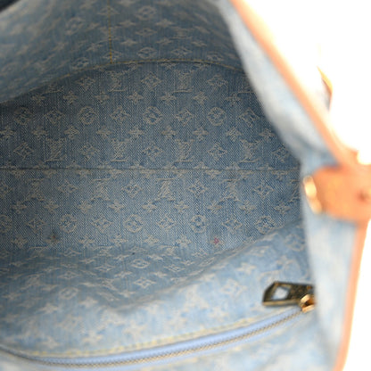 Monogram Denim CarryAll PM Sky Blue