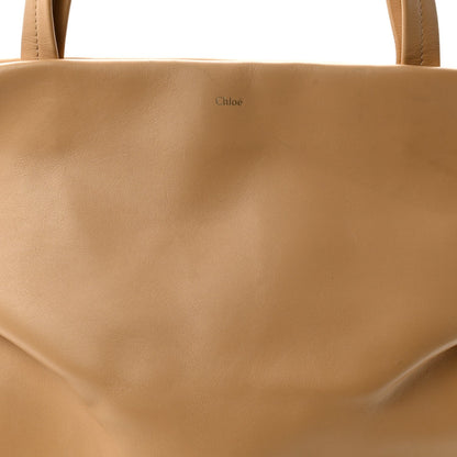 Calfskin Judy East West Tote Soft Tan
