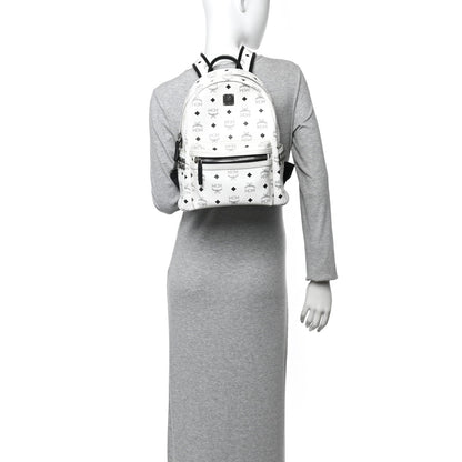 Visetos Small Side Stud Stark Backpack White
