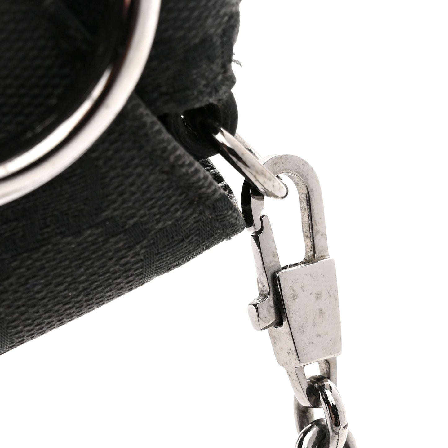 Monogram Horsebit Chain Clutch Black