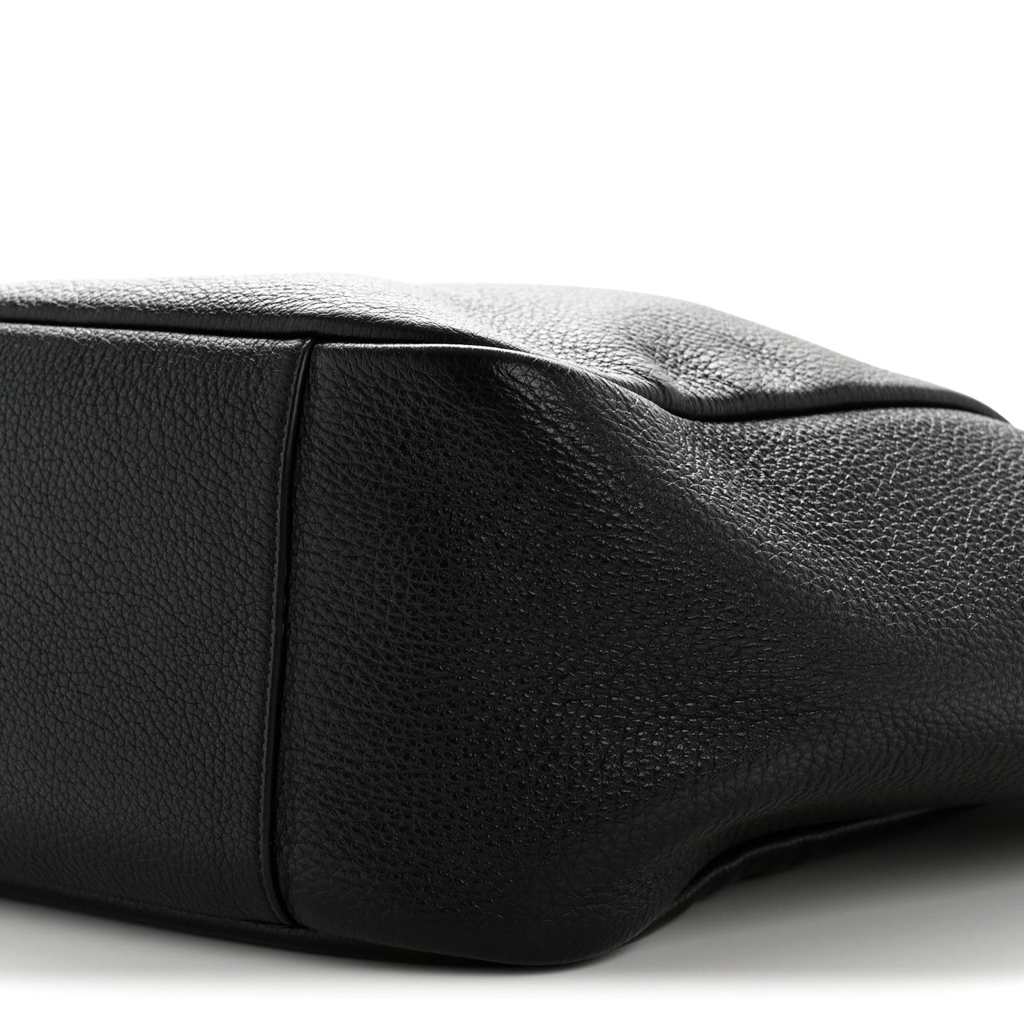 Grained Deerskin Bea Tote Black