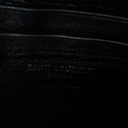 Calfskin Matelasse Monochrome Monogram Mini Lou Camera Bag Black