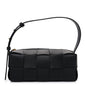 Lambskin Maxi Intrecciato Small Brick Cassette Bag Black