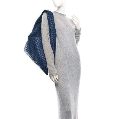 Denim Nappa Intrecciato Large Hop Abyss Indigo