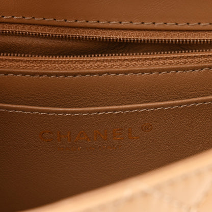 Aged Calfskin Quilted 2.55 Reissue Mini Flap Beige