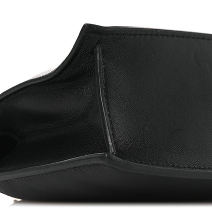 Smooth Calfskin La Pochette Rond Carre Black