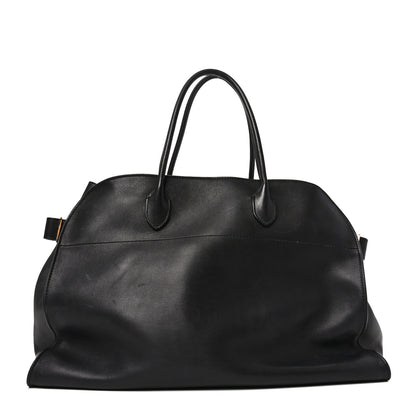 Polished Saddle Calfskin Soft Margaux 17 Black