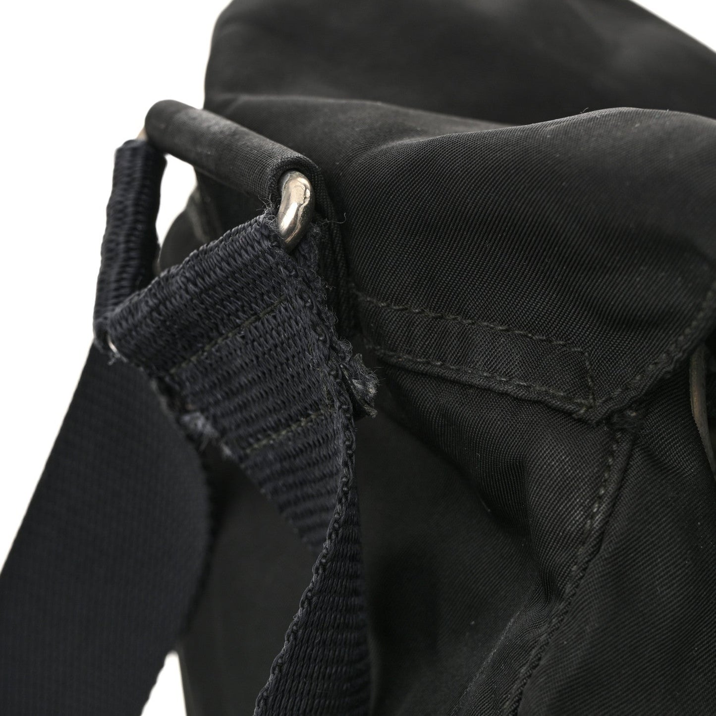 Nylon Vela Mini Cinch Backpack Black