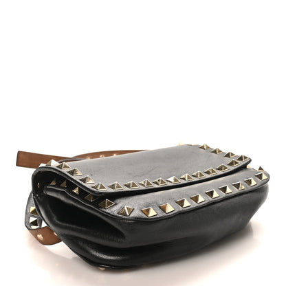 Vitello Rockstud Belt Bag Black