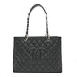 Caviar Quilted Grand Shopping Tote GST Black
