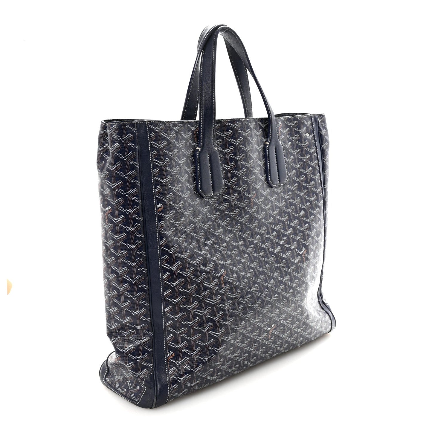 Goyardine Voltaire III Tote Navy