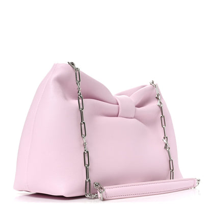 Lambskin Small Bow Bag Rose Songe