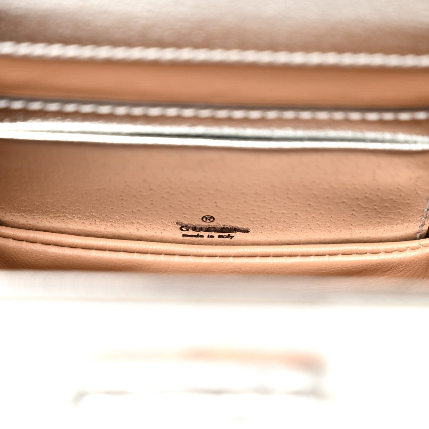 Boarded Dyana Lux Calfskin Mini Bamboo 1947 Top Handle Bag Silver