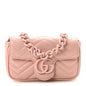 Calfskin Matelasse Monochrome GG Marmont Chain Belt Bag Perfect Pink